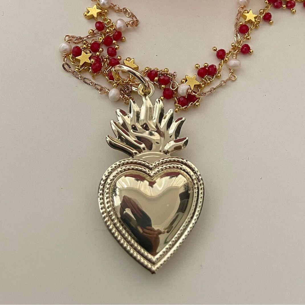 Collar con Colgante de Corazón