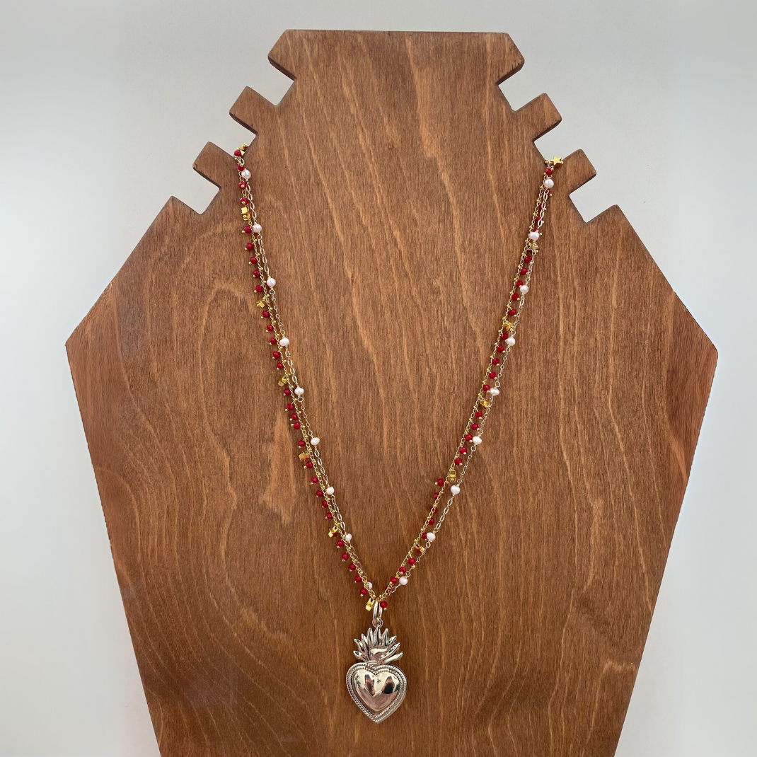 Collar con Colgante de Corazón