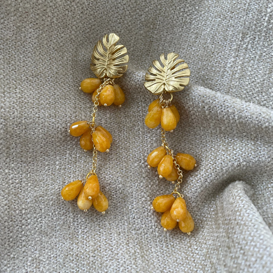 Pendientes Hoja Monstera
