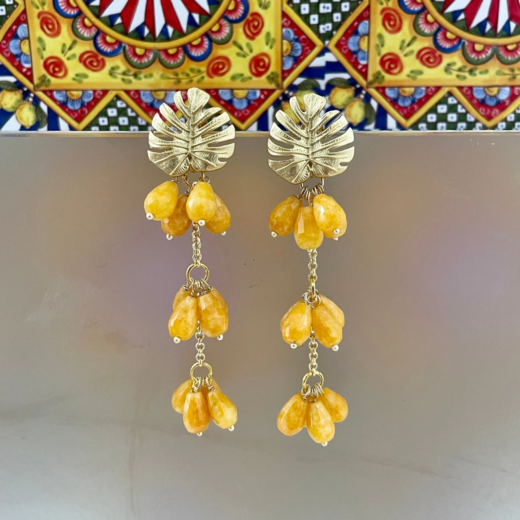 Pendientes Hoja Monstera