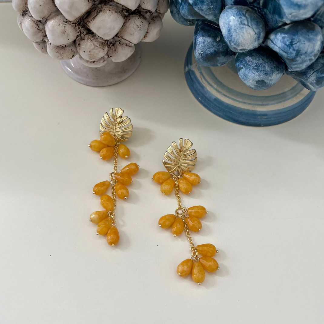 Pendientes Hoja Monstera