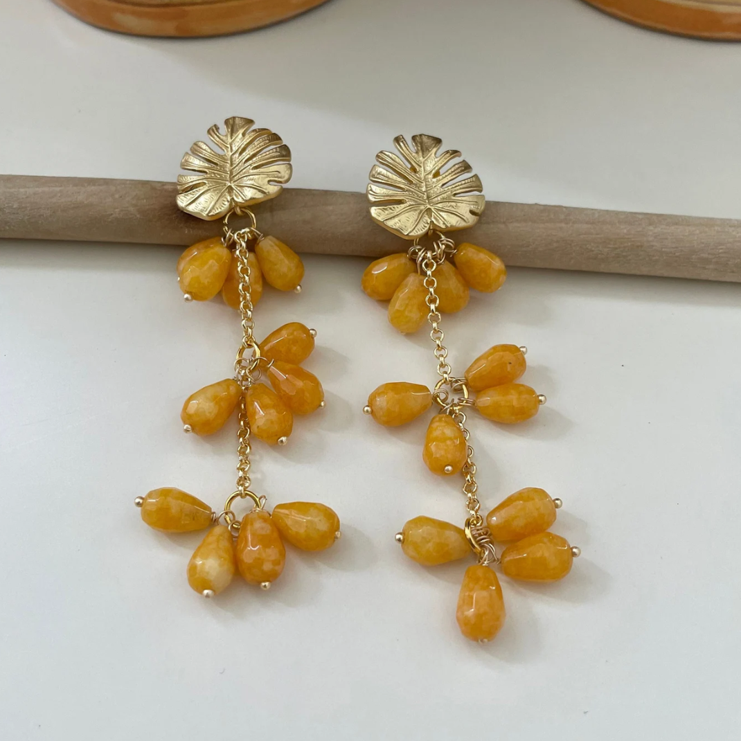 Pendientes Hoja Monstera