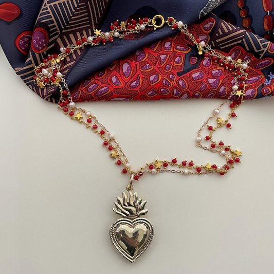 Collar con Colgante de Corazón